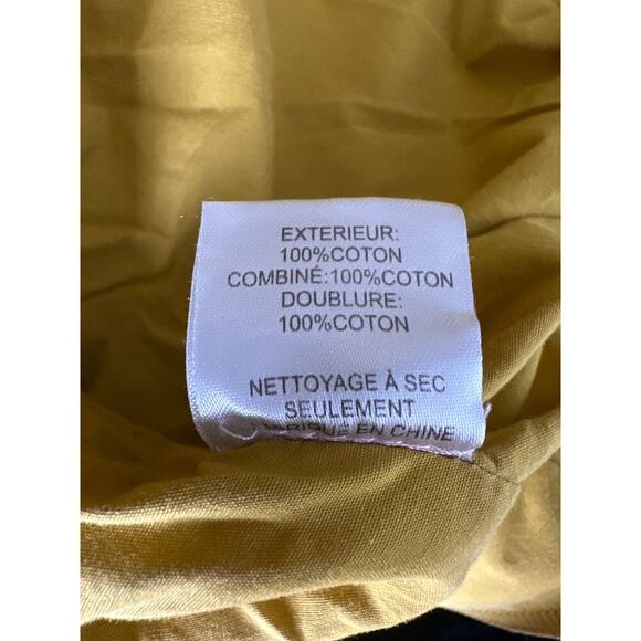 Sea New York Clyde Lighthouse Barn Jacket Embroidered Corduroy Trim Yellow Small - Picture 8 of 13